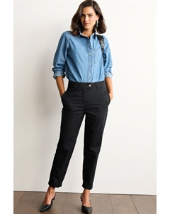 Брюки-чиносы Ultimate с высоким содержанием хлопка, черный Next