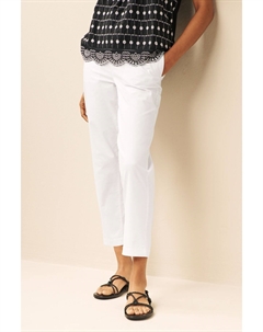 Брюки-чиносы Ultimate с высоким содержанием хлопка, белый Next