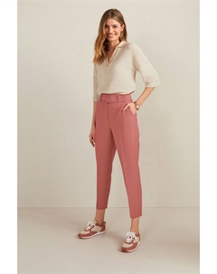 Элегантные брюки с зауженным кроем и элегантным поясом, розовый Next
