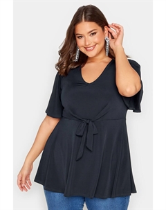 Топ London и расклешенными рукавами, синий Yours