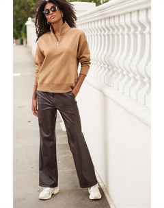 Толстовка Essential с короткой молнией, бежевый Next