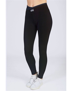 Черные леггинсы с закатанным поясом, черный Pineapple