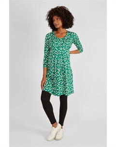 Туника со складками и цветочным принтом для беременных и кормящих женщин, зеленый Jojo maman bébé