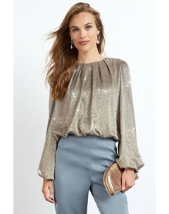 Блуза с пышными рукавами, желтый Next