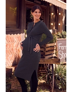 Трикотажное платье в рубчик Jojo maman bébé