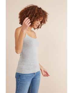 Футболка на тонких бретелях, серый Next