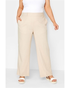 Широкие брюки из смесового льна Yours
