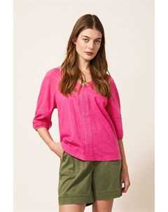 Розовый трикотажный топ Фиби, розовый White stuff