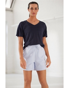 Топ Active Sports с короткими рукавами и V-образным вырезом, синий Next