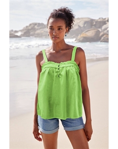 Топ без рукавов с бретелями, зеленый Next