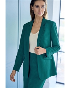 Фактурный однобортный пиджак, зеленый Next