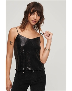 Кофточка украшенная пайетками, черный Superdry