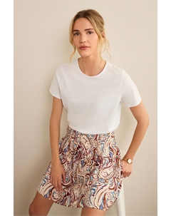 Льняная мини-юбка, розовый Next