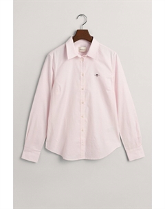 Оксфордская рубашка узкого кроя стрейч, розовый Gant