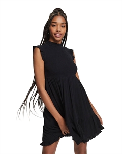 Черное платье с рюшами, черный Esprit