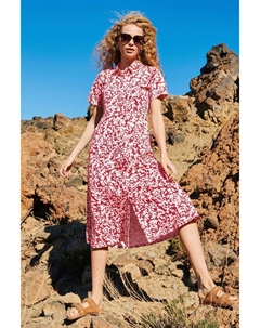 Красное платье-рубашка Rua из джерси, красный White stuff