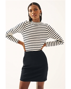 Мини-юбка из джерси с понте, черный Next