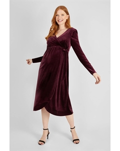 Бархатное платье из коллекции для беременных и кормящих женщин, красный Jojo maman bébé