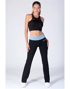 Брюки из джерси черного цвета с контрастной лентой, черный Pineapple