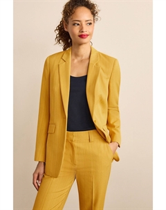 Фактурный однобортный пиджак, желтый Next