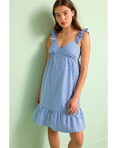 Мини-платье из сирсакера, синий Next