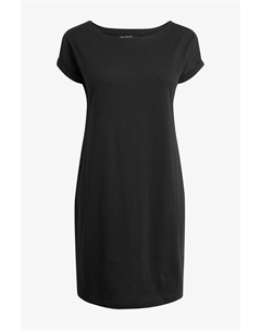 Туника свободного кроя с полурукавами из 100% хлопка, черный Next