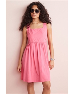 Платье миди в стиле бэби-долл без рукавов, розовый Next