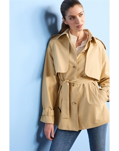 Короткий тренч, бежевый Next