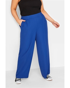 Широкие брюки без застежки, синий Yours