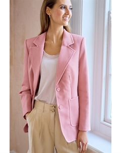 Однобортный пиджак приталенного кроя и карманами, розовый Next