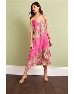 Платье миди без рукавов на бретелях, розовый Next