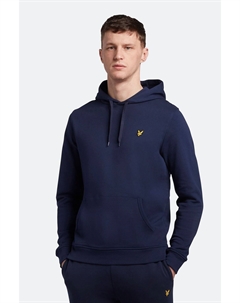 Пуловер больших размеров с капюшоном, синий Lyle & scott