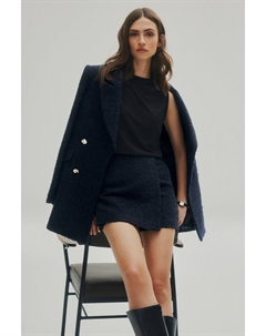 Юбка и шорты фактурной вязки букле премиум-класса, синий Next