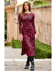 Платье миди со сборкой на талии, розовый Sosandar