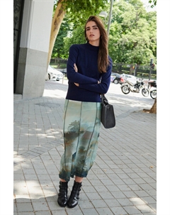 Сетчатая юбка миди, синий Next