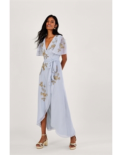 Синее платье Sarah Sutainable Emb, синий Monsoon