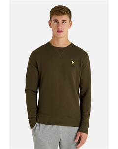 Толстовка с круглым вырезом, зеленый Lyle & scott