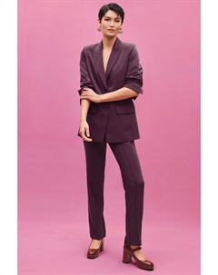 Приталенные брюки прямого кроя, фиолетовый Next