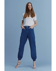 Джоггеры-карго из джерси из денима, синий Next