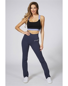 Синие женские облегающие брюки из трикотажа, синий Pineapple