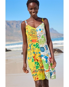 Мини-платье застегивается на пуговицы, белый Next