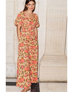 Комбинезон с пышными рукавами и широкими штанинами, розовый Next