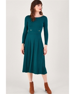 Синее платье с V-образным вырезом, синий Monsoon