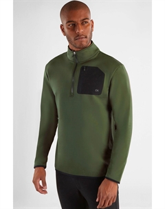 Зеленый свитшот Дельта на молнии 1/2, зеленый Calvin klein