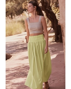 Юбка-миди с эластичной талией, желтый Next