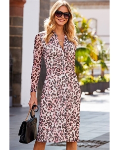 Сетчатое платье-рубашка, розовый Sosandar