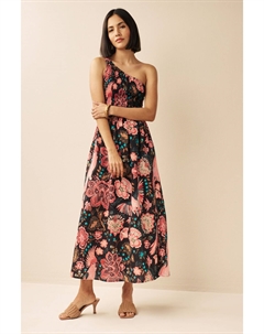 Платье миди на одно плечо, розовый Next