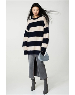 Свитер оверсайз вязки в рубчик H&m