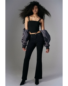 Габардиновый корсетный топ H&m