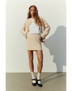 Трикотажная юбка с блестящей текстурой H&m